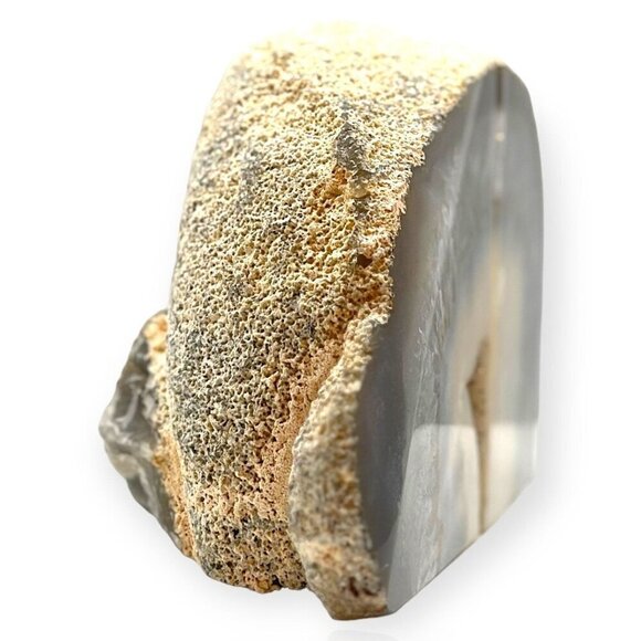 Agate Crystal Bookends Geode Center, Natural Stone, Bookshelf Decor (FM) - Picture 6 of 10